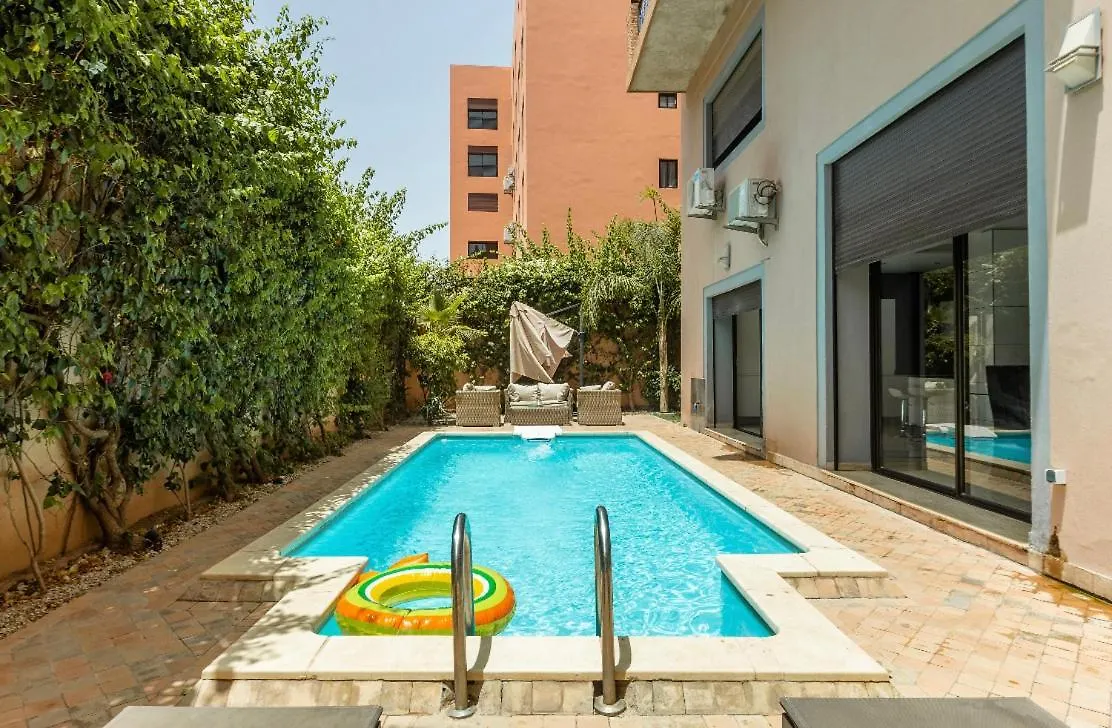 아파트 O Terrasses De Gueliz Appartement Avec Piscine Privee 마라케시
